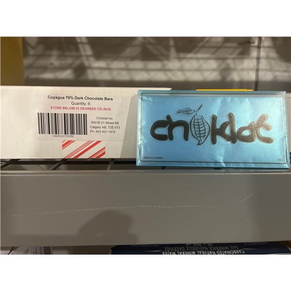 CASE LOT- Choklat Natural Cuyagua 70% Dark Chocolate Bars 6x92g