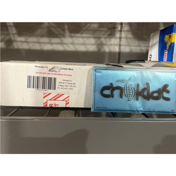 CASE LOT- Choklat Natural Peruvian 70% Dark Chocolate Bars 6x92g