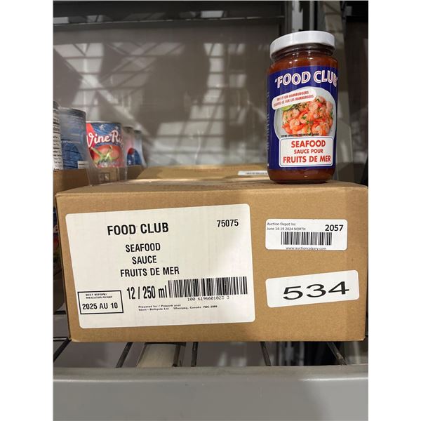 CASE LOT- Food Club Seafood Sauce 12x250 mL