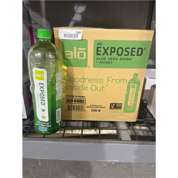 CASE LOT- alo EXPOSED Aloe Vera Drink + Honey 6x1.5L