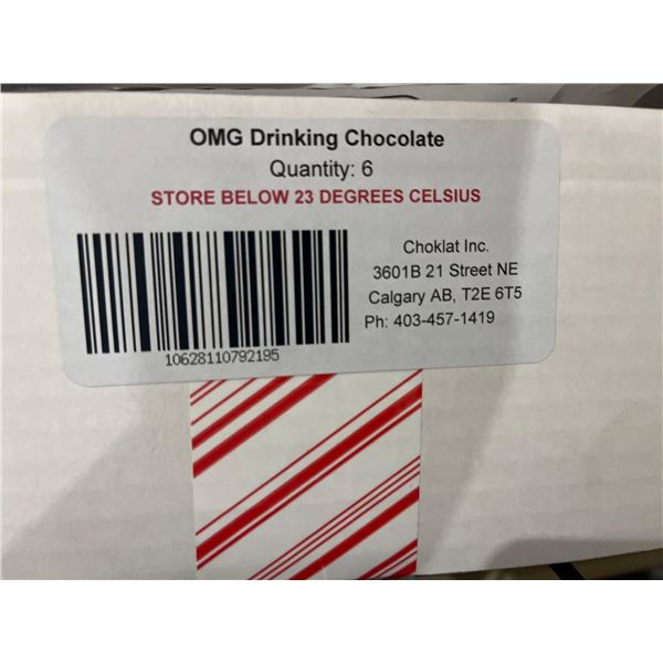 CASE LOT- Choklat OMG Drinking Chocolate Real Drinking Chocolate 6x300g
