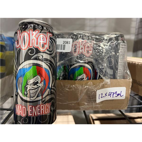 CASE LOT- Joker Mad Energy Drink with Vitamin B 12x473mL