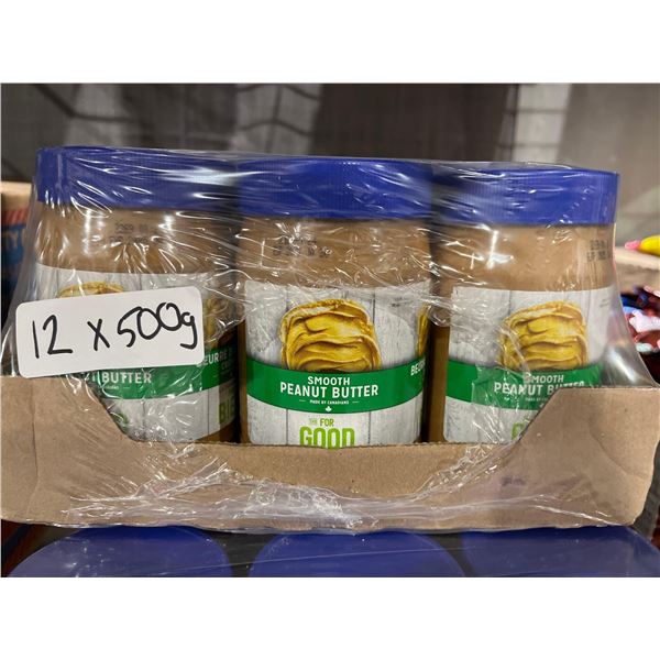 CASE LOT- The For Good Foundation Smooth Peanut Butter 12x500g