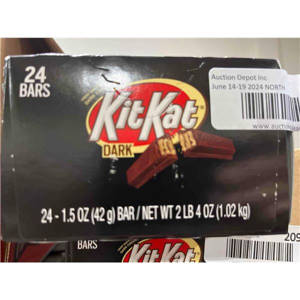 CASE LOT- Kit-Kat Dark Chocolate Crisp Wafer Bars 24x42g
