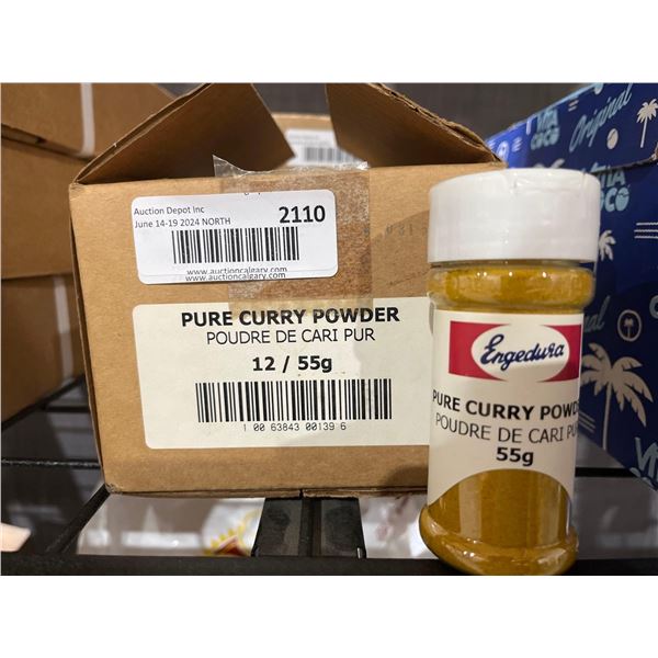 CASE LOT- Engedura Pure Curry Powder 12x55g