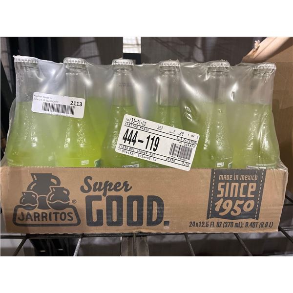 CASE LOT- Jarritos Lime Naturally Flavored Soda 24x370mL