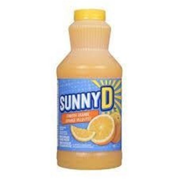 CASE LOT- SunnyD Tangy Orange Original Sweet Citrus Punch 8x1.18L