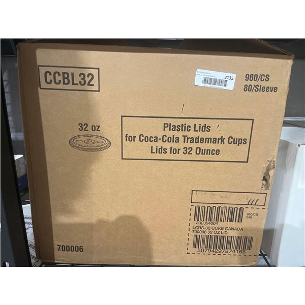 CASE LOT- Plastic Lids For 30 Ounce Cups