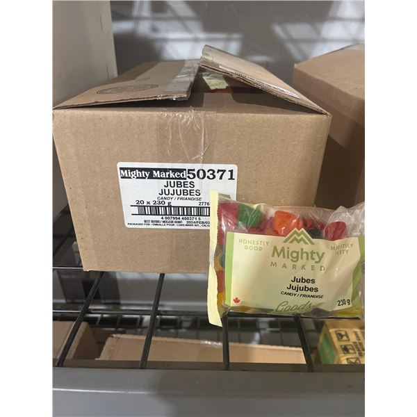 CASE LOT- Mighty Marked Jujubes Candy 20 x 230g