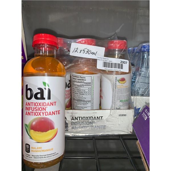 CASE LOT - Bai Antioxidant Infusion Malawi Mango Beverage 12x530ml
