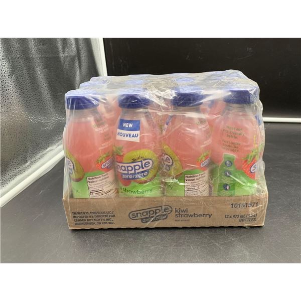 CASE LOT - Snapple Zero Kiwi Strawberry Fruit Beverage (12 x 473ml)