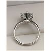 Image 2 : 3.00 CT GRA CERTIFIED VVS D IN COLOR MOISSANITE SET IN 6 CLAW HEAD THAT IS IN A STERLING SILVER RING