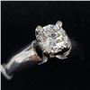 Image 1 : 14K White Gold Diamond (0.75Ct,Vs1,E) Ring (~Size 6.25)(~weight 3.39g), Made in Canada, Appraised Re