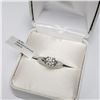 Image 3 : 14K White Gold Diamond (0.75Ct,Vs1,E) Ring (~Size 6.25)(~weight 3.39g), Made in Canada, Appraised Re