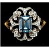 Image 3 : 10K Yellow Gold Blue  Diamond 1+0.08Ct Ring (~Size 5.5) (~weight 2.8g), Appraised Retail $8300