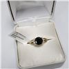 Image 4 : 10K Yellow Gold Black Diamond(1.7ct) Natural Diamond(0.1ct) Ring (~Size 6.5) (~weight 2.09g), Made i