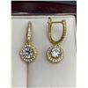 Image 1 : Ladies 14k GP Multi Stone .50 Carat Solitaires Earring Set