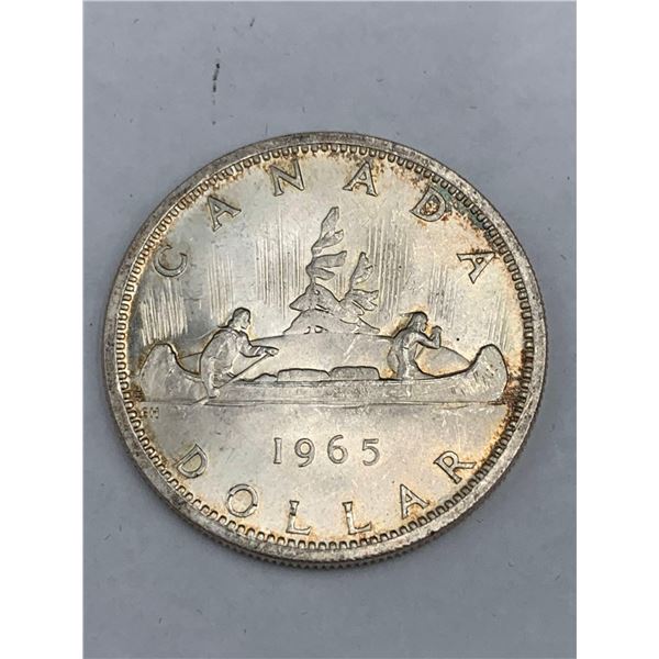 Canada 1965 Voyageur Silver $1.00 Dollar Coin