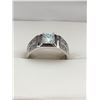 Image 1 : 1.00 CT GRA CERTIFIED MOISSANITE VVS D COLOR SET IN THE CENTER WITH 7 ROUND CUT CUBIC ZIRCONIA SET I