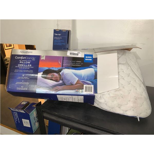 NovaForm ComfortGrande Plus Gel Memory Foam Pillow