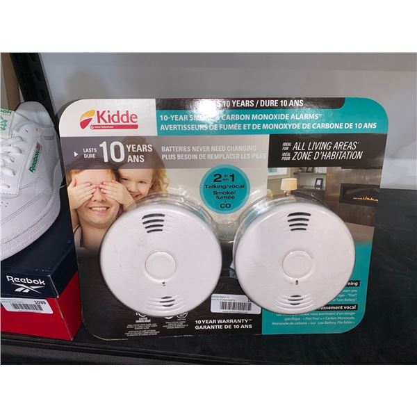 Kidde 10 Year Smoke & carbon Monoxide Alarms Pack of 2