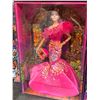 Image 2 : Barbie Signature Fashion Doll, 2023 Dia de Muertos Collectible Wearing Ruffled Pink Gown & Holding T