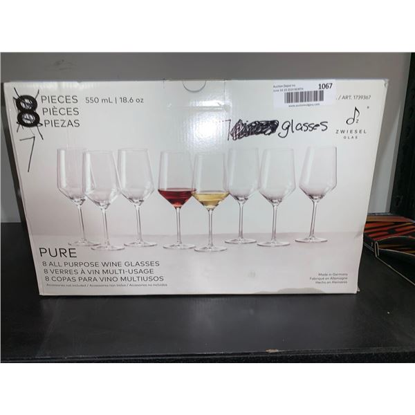 Pure All Purpose Wine Glasses Lot of 7