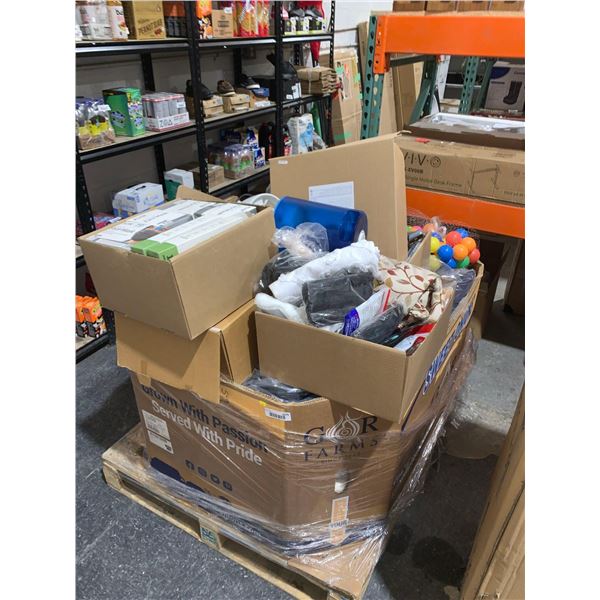 Gaylord Bin of Misc Houseware