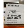 Image 2 : Parmida LED Tech 12 Pack 4" 10W LED Disk Light