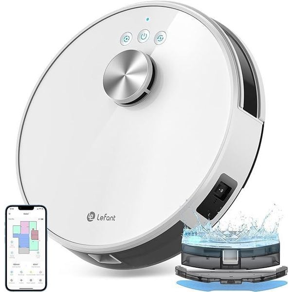 Lefant M1 Robot Vacuum and Mop, LiDAR Navigation, 4000Pa Suction, 150 Min Runtime, Self-Charging Rob