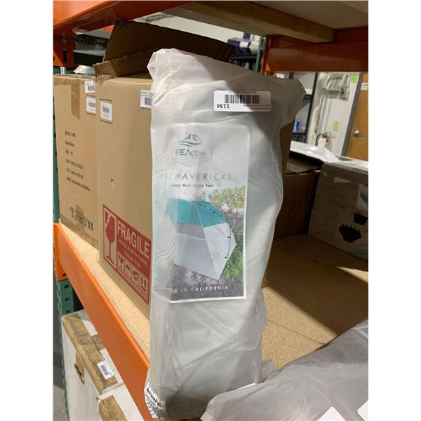 FE Active The Maverick Pop Up Beach Shelter - Easy Set up Beach Tent Outdoor Sun Shelter Half Dome C