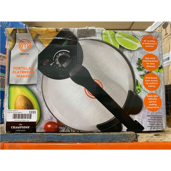 Masterchef TV Series Tortilla & Flatbread Maker