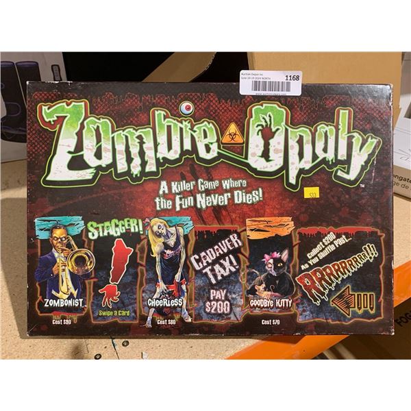 Zombie-Opoly Board Game