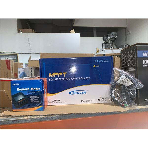 Epever MPPT Solar Charge Controller & Remote Meter For Solar Charge Controller & RTS300R47K3.81A Cab