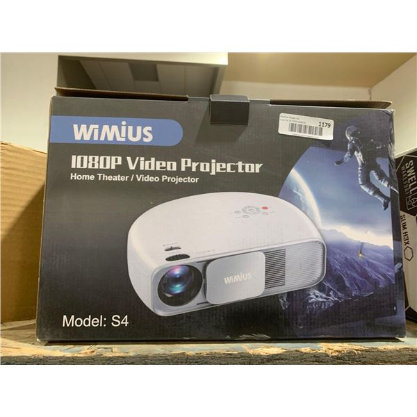 Wimius 1080P Video Projector Home Theater Model S4