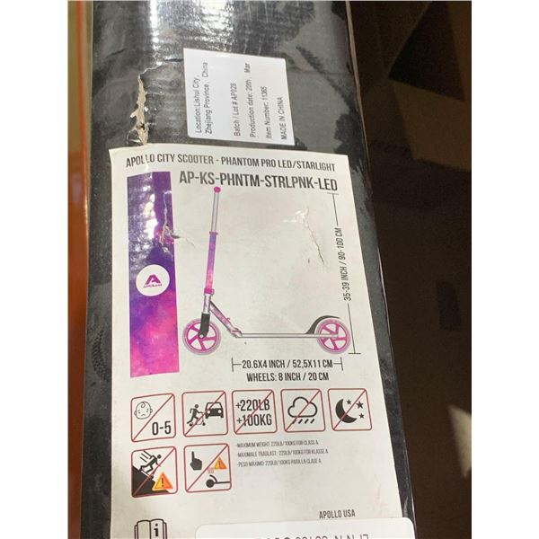 Apollo City Scooter AP-KS-PHNTM-STRLPNK-LED