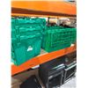 Image 1 : Lot of 4 Green Totes with Folding Lids