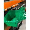 Image 2 : Lot of 4 Green Totes with Folding Lids