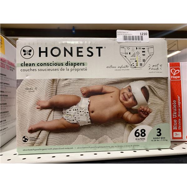 Honest - Clean Conscious Baby Diapers (16-28lbs) - 68 count