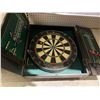 Image 1 : Vintage Style Dart Board with Dual Doors and 6 Darts