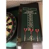 Image 4 : Vintage Style Dart Board with Dual Doors and 6 Darts