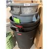 Image 1 : Lot of 5 Assorted Trash Cans - No Lids