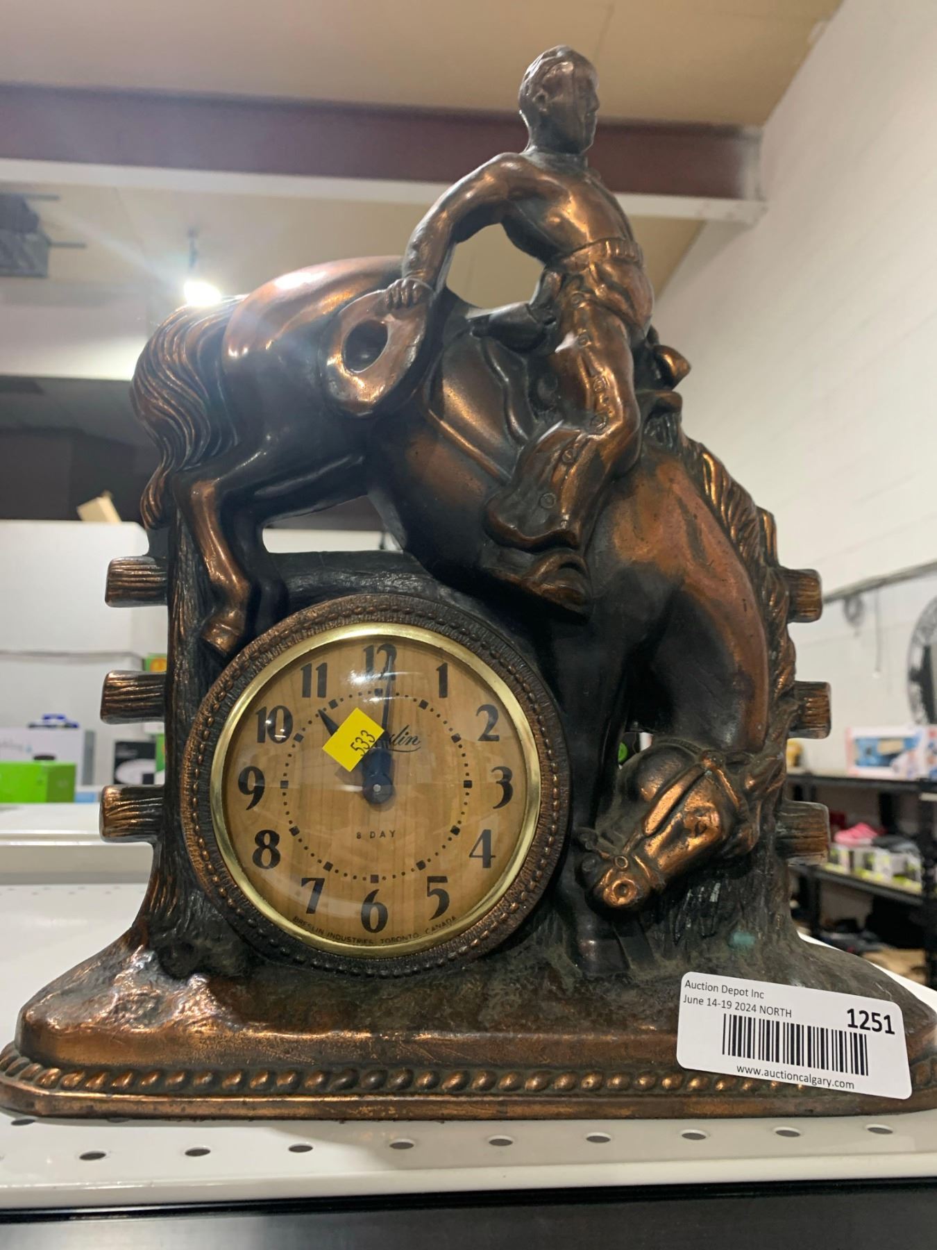 Vintage Bronzed - Breslin Industries Canada - 1950's Rodeo Horse Themed ...