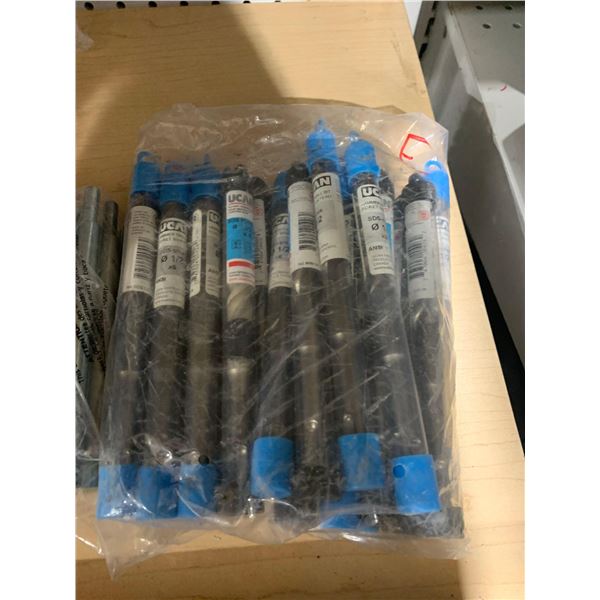 Lot of Assorted UCA Rotary Hammer Drill Bits