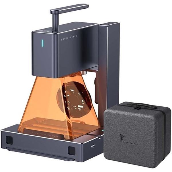 LaserPecker 2 Laser Engraver, Laser Engraving Machine with Roller Portable Laser Engraver Cutter Com
