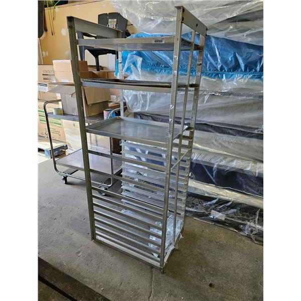 Stationary Commercial Baking Cooling Rack with 2 Trays