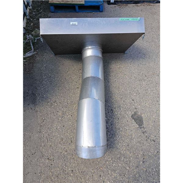 Stainless steel commercial hood fan housing 40x25x12 in