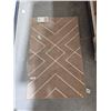 Image 1 : Brown and beige Mineral Springs microfiber rug 30 in X 46 in