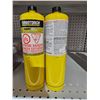 Image 1 : Lot of 2 Turbo Torch MAP/ Pro 400g Tanks