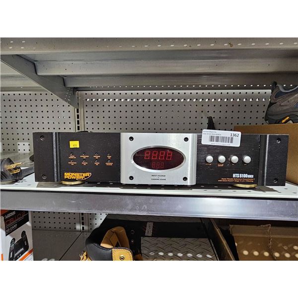 Monster Power HTS 5100 mkii home theater reference power center with clean power stage 4 v.2.1 filte